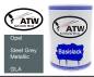 Preview: Opel, Steel Grey Metallic, GLA: 500ml Lackdose, von ATW Autoteile West.